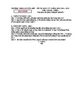 Kì thi học kì II môn Lịch sử (khối 6) năm học 2014  2015